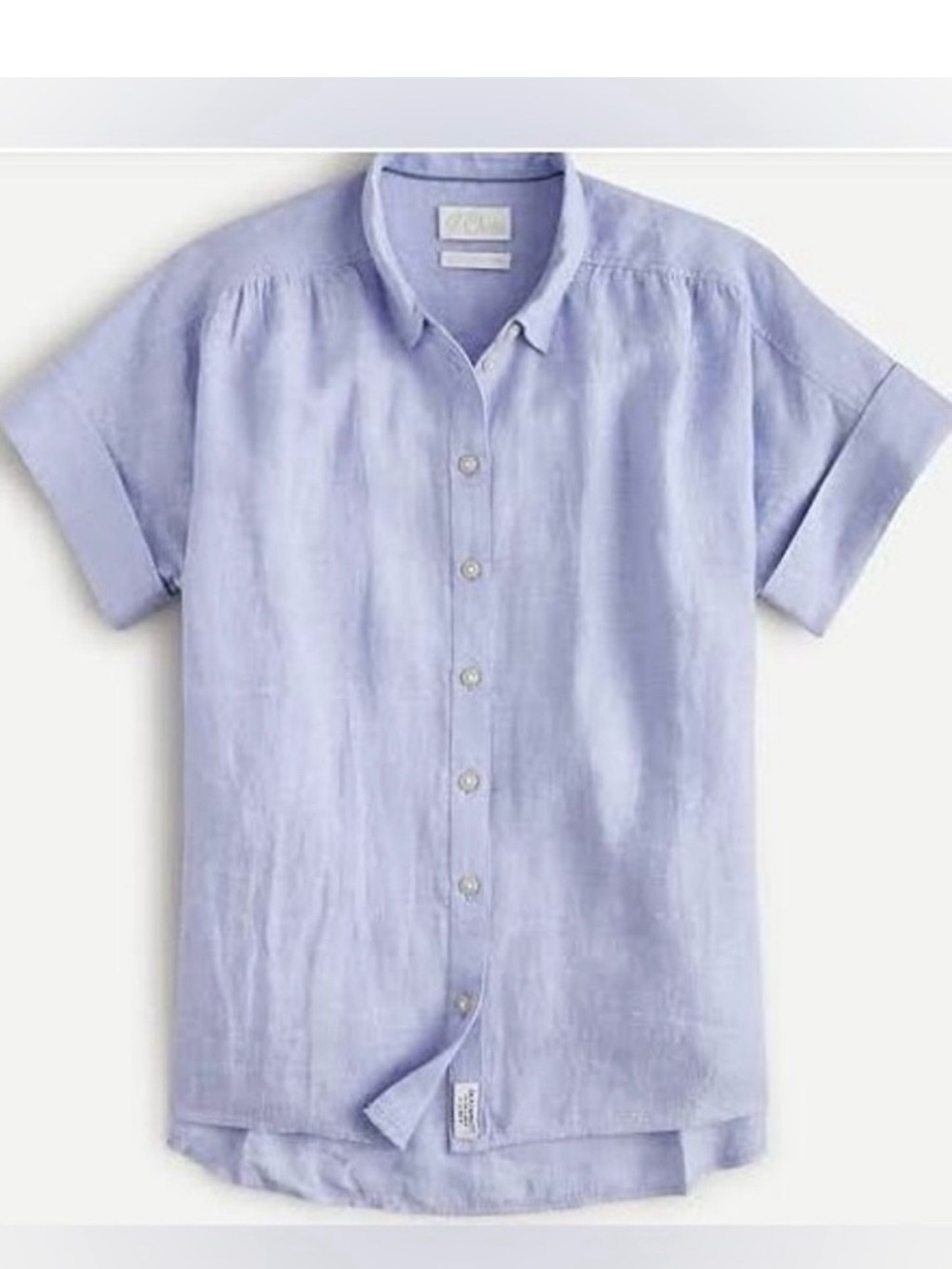 JCrew Capitaine shirt in Baird McNutt Irish Linen - French Blue, XXL